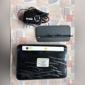 NETGEAR Black Wireless Router with Power Adapter